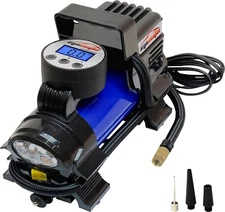 Heavy-Duty Portable Electric Air Compressor Pump Car Tire Inflator With Gauge