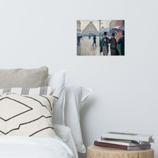 Paris Street Rainy Day - Gustave Caillebotte 1877 UNFRAMED