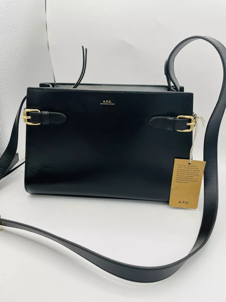 A.P.C. Farrah bag black Leather Satchel Shoulder Bag $450 | eBay