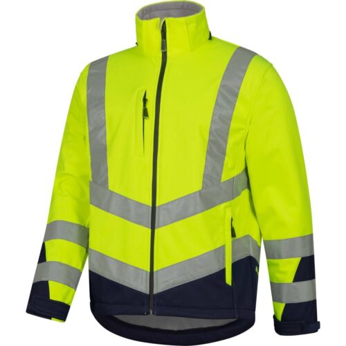 Warnschutz Softshelljacke Warnschutzjacke gelb orange Arbeitsjacke Safetytex - Bild 12 von 17