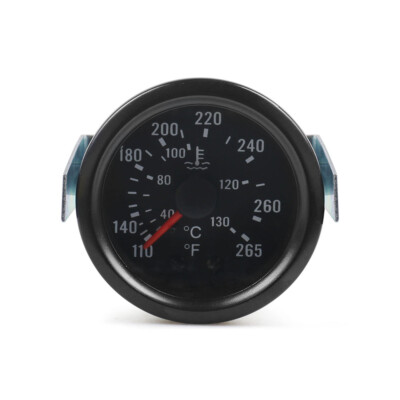 2 52MM Mechanical 40-130℃/110-265℉ Water Temp Gauge 12V Water Temperature Gauge Car Meter With Sensor NPT 1/2 FUHENG