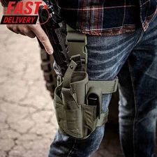 Adjustable Drop Leg Holster Tactical Military Thigh Pistol Gun Pouch Right Hand