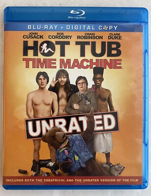 Hot Tub Time Machine (Blu-ray, 2010, 2-Disc Set, Unrated) John Cusack