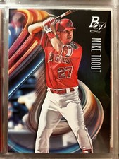 ⚾ 2018 Topps Bowman Platinum Baseball Base Card #49 Mike TROUT ⚾