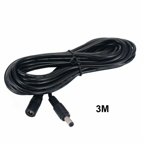 DC 2,1mm x 5,5mm voltaje cable de extensión 1m-10m fuente de alimentación cámara CCTV - Imagen 13 de 14