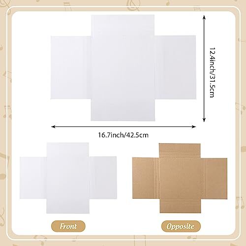 100 Pack 7 Inch Vinyl Record Mailers Boxes 45 RPM Easy Fold LP