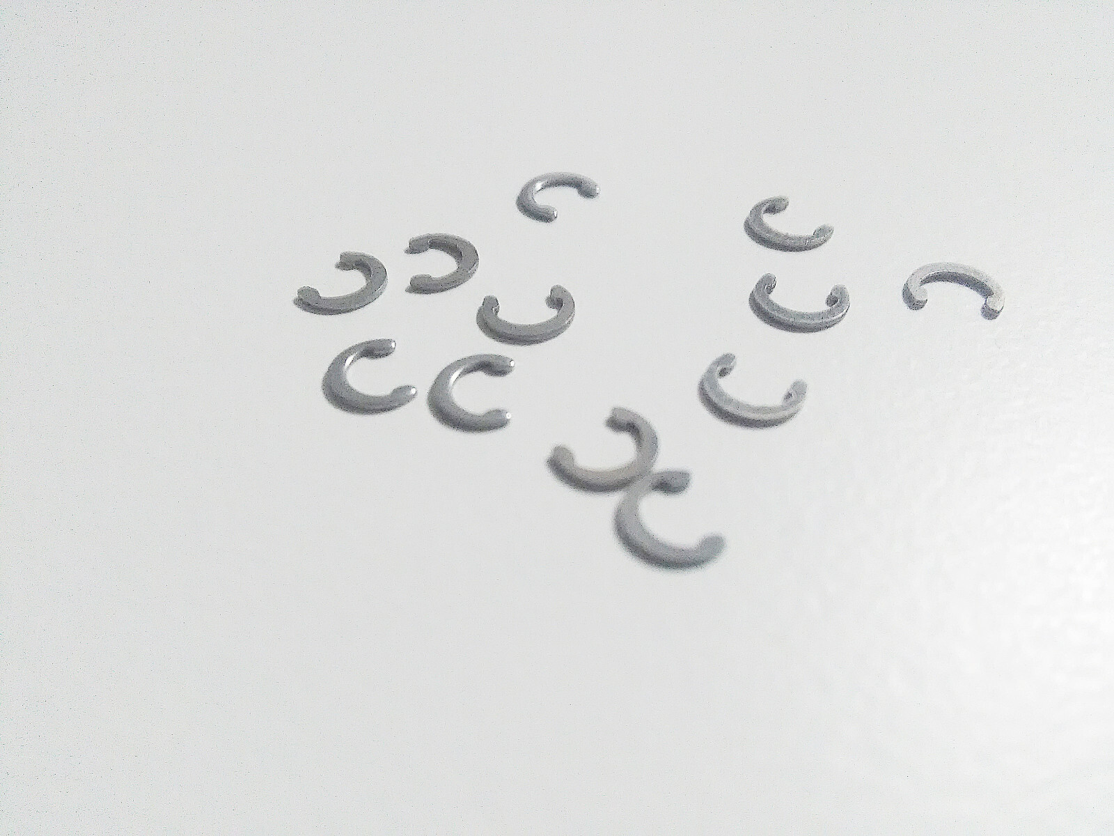 12X 1/8" C-Clips for Cover Hinge Rod Retainer Stainless Steel