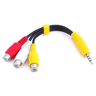 Replacement for Sony TV Video AV Component Adapter Cable 3.5mm to 3 RCA AV In...