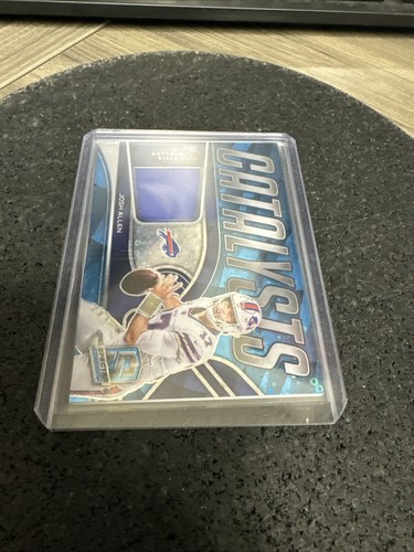 2022 Panini Spectra Josh Allen Catalysts Materials Neon Blue /60 Buffalo Bills - Bild 5 von 8
