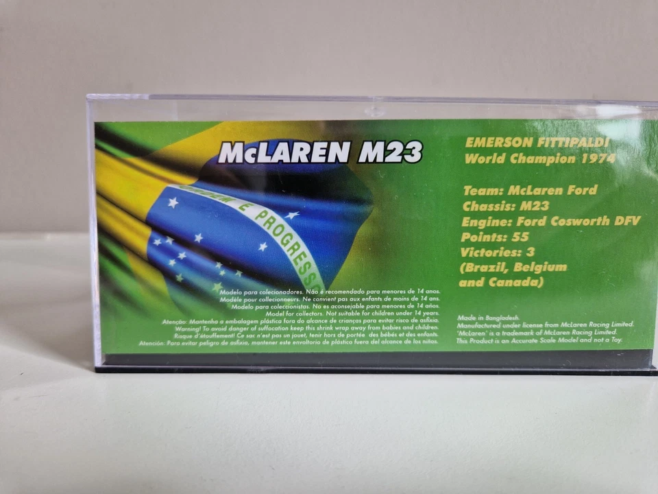 Altaya (IXO) 1/43 McLaren Ford M23 E. Fittipaldi - Campione del Mondo Gp Bras... - Immagine 3 di 4