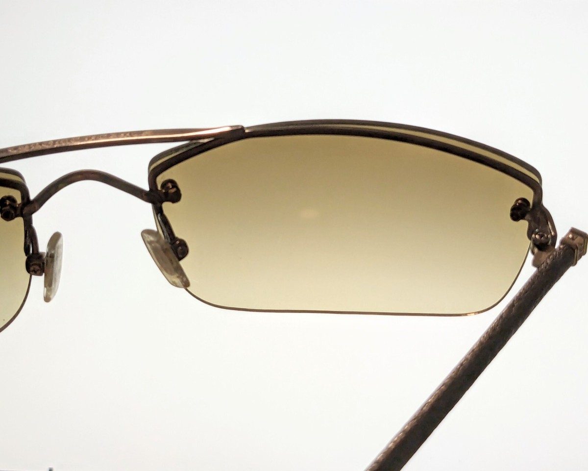 Chrome Hearts Amped Leather 925 Two Bridge Gradient Lens Eyewear Sunglasses Chrome Hearts Ambidixtrous Sunglasses Black | Artifact Visions main image 3