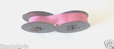 Hermes 3000 Typewriter Ribbon Twin Spool Pink Ink 1/2" Cloth Ribbon