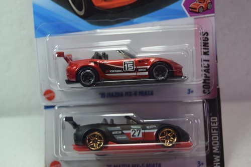 Hot Wheels LOT OF 4 VARIOUS '15 Mazda MX-5 Miata AS PICTURE W/FREE SHIP - Picture 3 of 3