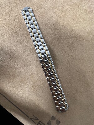 Lucien Rochat bracelet bracelet bracelet steel and gold 16mm NOS