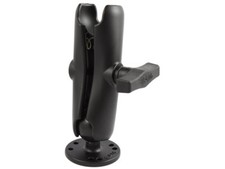 RAM Standard Size Double Socket Arm with 2.5" Round AMPS Base  1.5" Ball