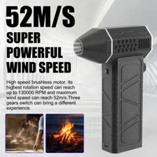 Turbo Blower Jet Fan Violent Turbofan Brushless Motor Rechargeable 130000 RPM US