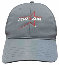 MID America Building Supply Doors Windows Roofing Grey Vented Baseball Cap