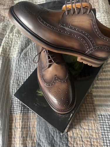 magnanni mens shoes 9 new omlo grey maxime - Picture 7 of 7