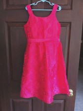 GIRLS RARE EDITIONS PINK APPLIQUED ORGANZA SPECIAL OCCASION DRESS PARTY WEDDING