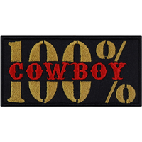 AufnäHer: 100% Cowboy AufbüGler/Patch/Flicken/BüGelbild/Applikation