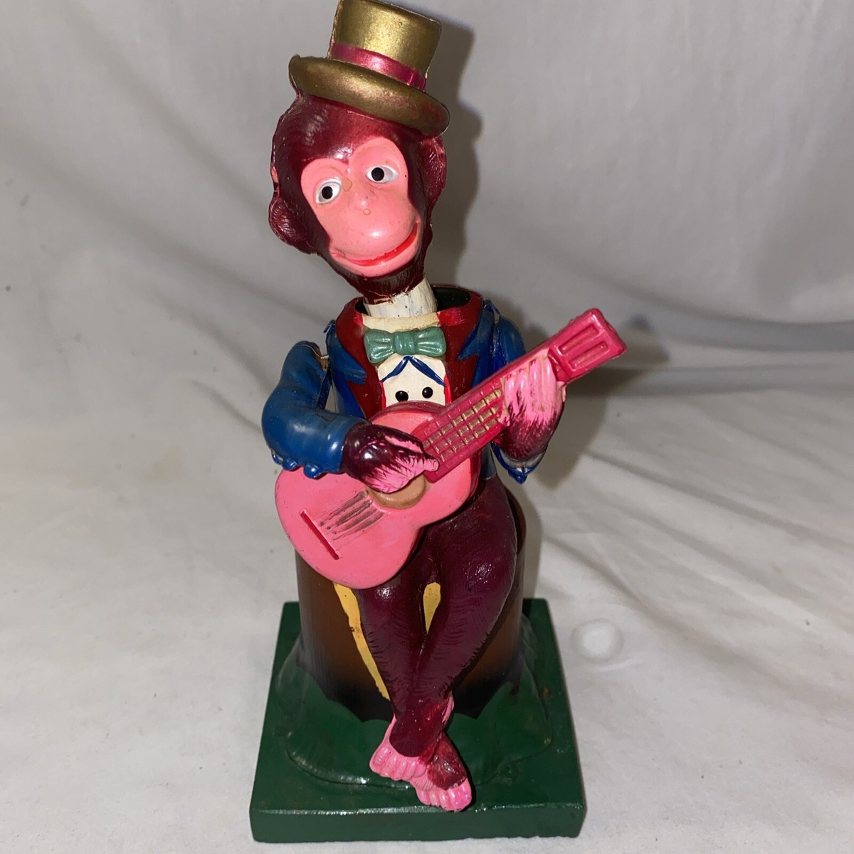 Occupied Japan Celluloid Sambo The Minstrel Man Wind Up Toy Alps