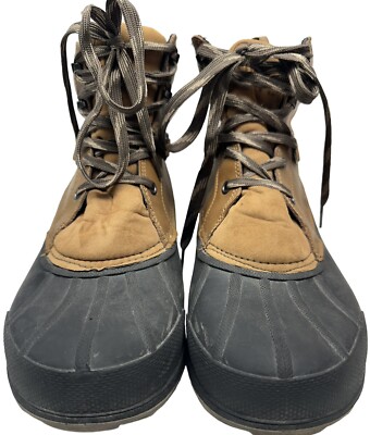 Magellan Outdoor Duck Snow Rain Boots Shoe Size 10 D Brown  display picture 3