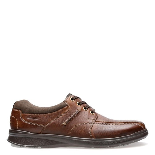Clarks Mens Cotrell Walk Lace Up Sneaker Tobacco Oily Leather Size 9.5W NIB - Bild 3 von 8