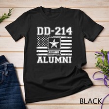 DD-214 US Army Alumni Armed Forces Veteran Retirement Gift Unisex T-shirt