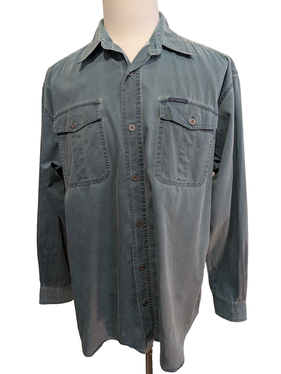 Chemise boutonnée jaune à carreaux multicolores Columbia // M