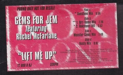 Gems For Jem Featuring Rachel McFarlane - Lift Me Up (2x12'', Promo)