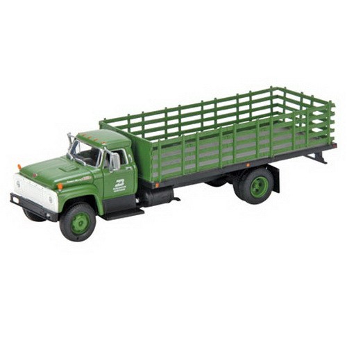 Camión Athearn 96801 Green Burlington Northern Ford F-850 plataforma de estacas listo para rodar | Condition: New