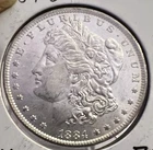 1884-o morgan silver dollar Ch BU