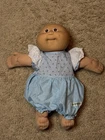 1986 Cabbage Patch Kids Preemie Doll Softy Brown Eyes & One Dimple 12” Long
