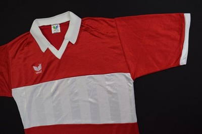 Erima Vintage Trikot Jersey Camiseta Fussball 80er Shirt Deutschland Rot L NEU