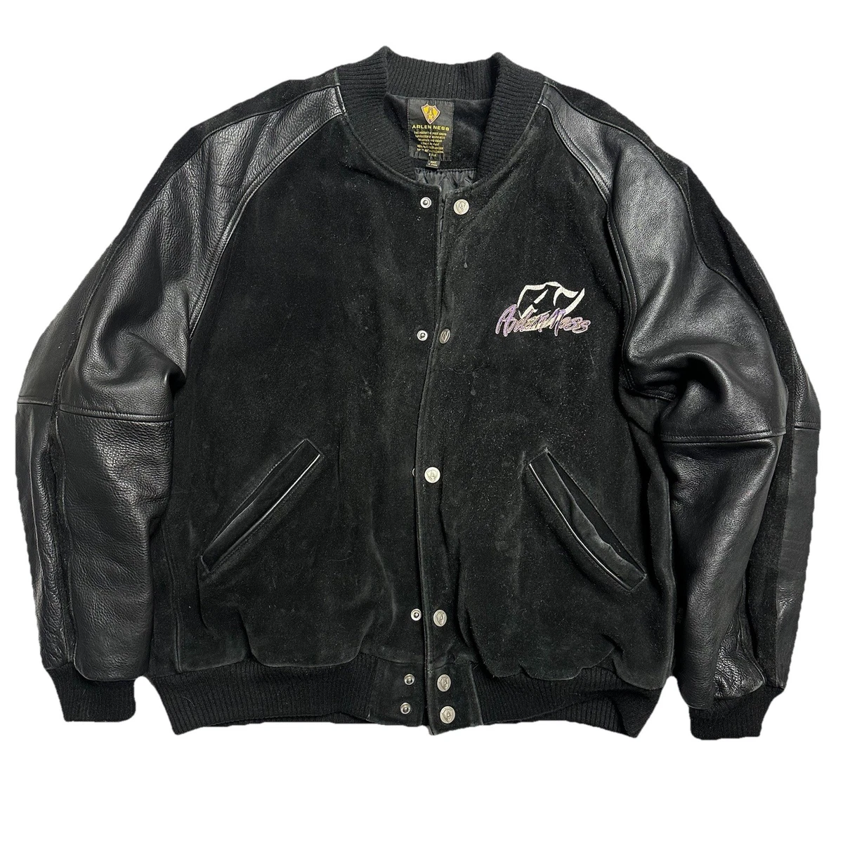 Suede Outer Shell Coats, Jackets & Vests Varsity Jacket for Men
