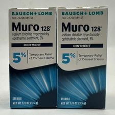 Bausch & Lomb MURO 128 Ointment 5 1/8 Oz Pack of 2