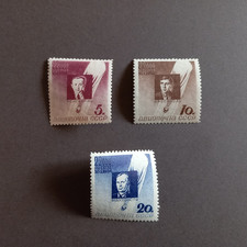 RUSSIA 1934/ POSTA AEREA - PALLONE SIRIUS, SERIE DI 3 VALORI INTEGRI MNH**
