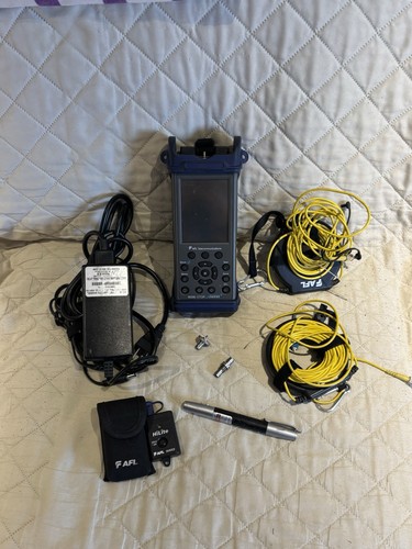 AFL M200 OTDR W/ FIBER TESTER  + ACCESSORIES NOT WORKING PARTS ONLY READ INFO