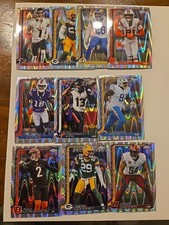 2025 Topps Chrome Nfl Wave Refractor Lot Of 10 Kirk Cooks Ward Mooney