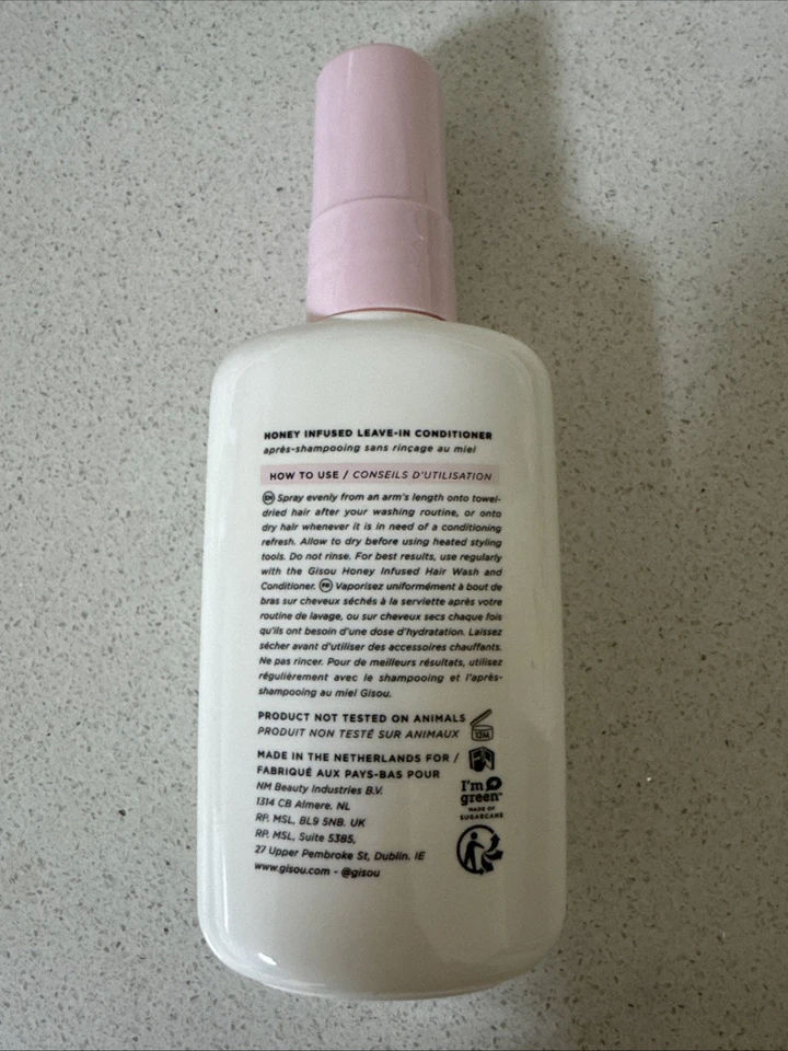 Acondicionador sin enjuague con infusión de miel Gisou cabello sano 60 ml Foto 2 de 3