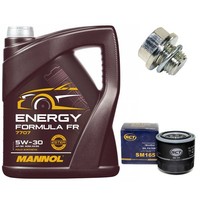 MotoröL Filter Set 5W30 5 Liter + ÖLablassschraube FüR Suzuki Grand Vitara I 1.6