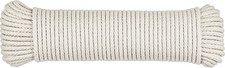 Steadmax 100 Ft Natural Cotton Rope, Clothesline Cord, 1/4 Inch General Purpose