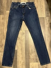 Barbell Apparel Men’s Jeans 36x32 Athletic Fit Dark Distressed Wash RN150727