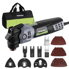 WORKPRO 400W Oscillating Multi-Tool 6-Speed Corded Power Saw with 22 Accessories