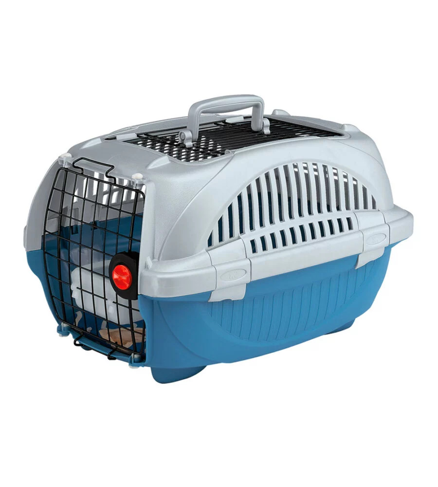 Ferplast Atlas Deluxe 10 Open Blu - Trasportino Cane e Gatto Deluxe