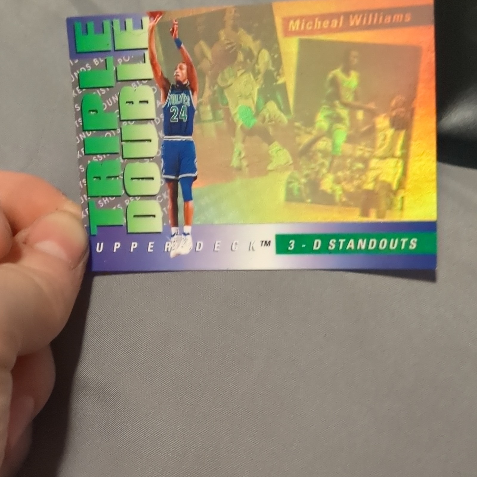 Upper Deck Triple Double 3-D Standouts Micheal Williams TD10 Timberwolves