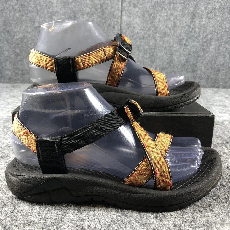 Teva Sandals Women's Size 6 Black Orange Outdoor Hiking Sport Adjustable Trail - Image 2 of 4