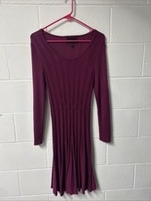 Connected Women’s Sweater Dress PM Plum Color