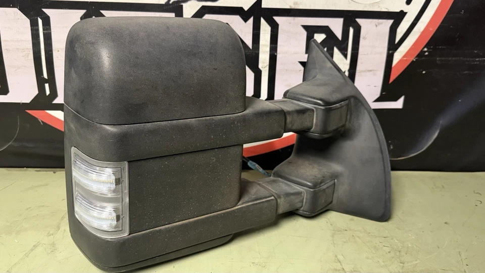 2008-2016 FORD F350 SD RIGHT DOOR MIRROR POWER DUAL ARMS HEATED 9C34-17682-C OEM - Image 3 of 3