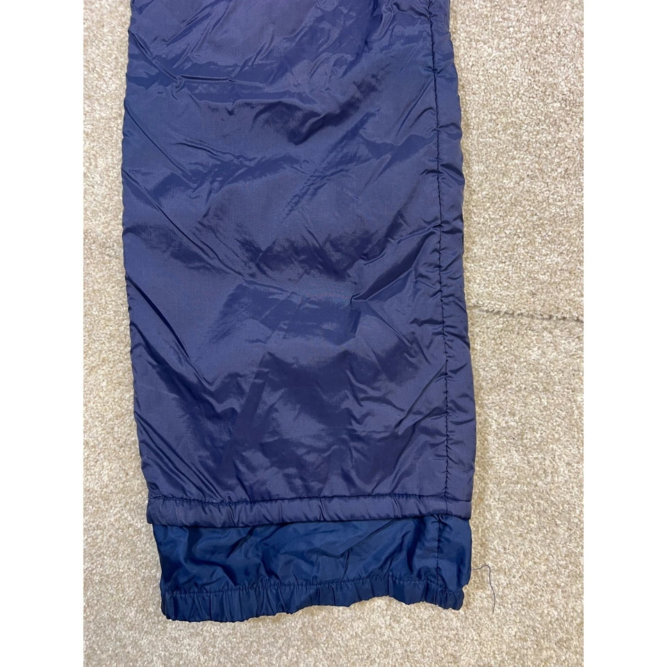 Vtg 70s Sears Navy Blue Puffer Ski Overalls Snow Bibs Size 14 Reg Made in Korea - Image 4 of 4